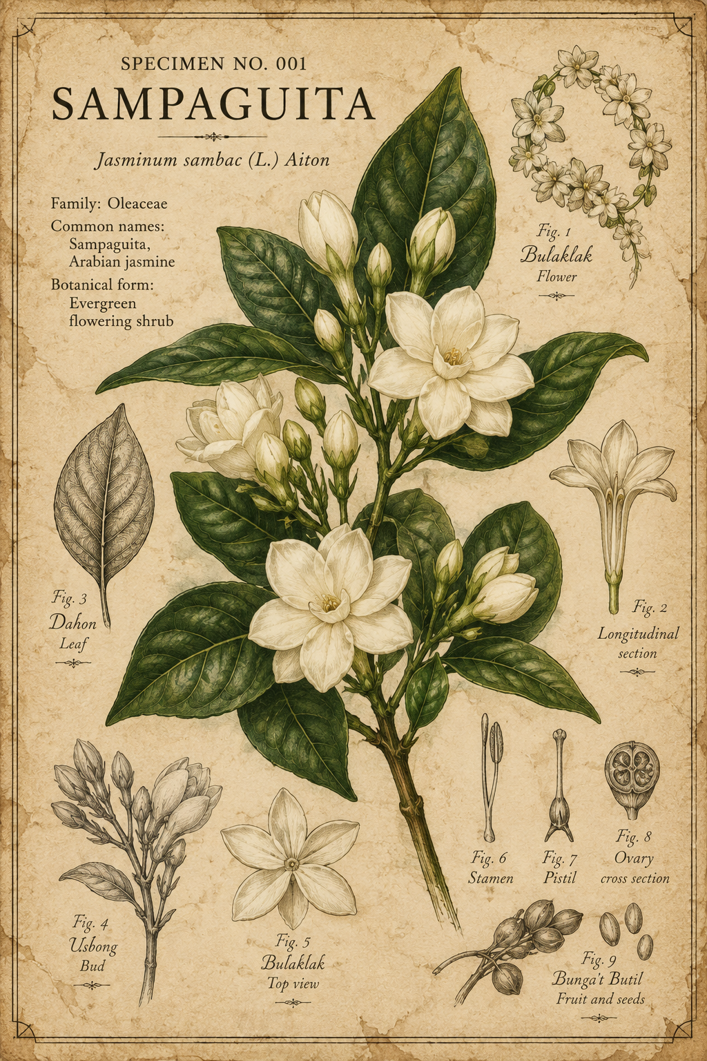 Specimen No. 001 | Sampaguita