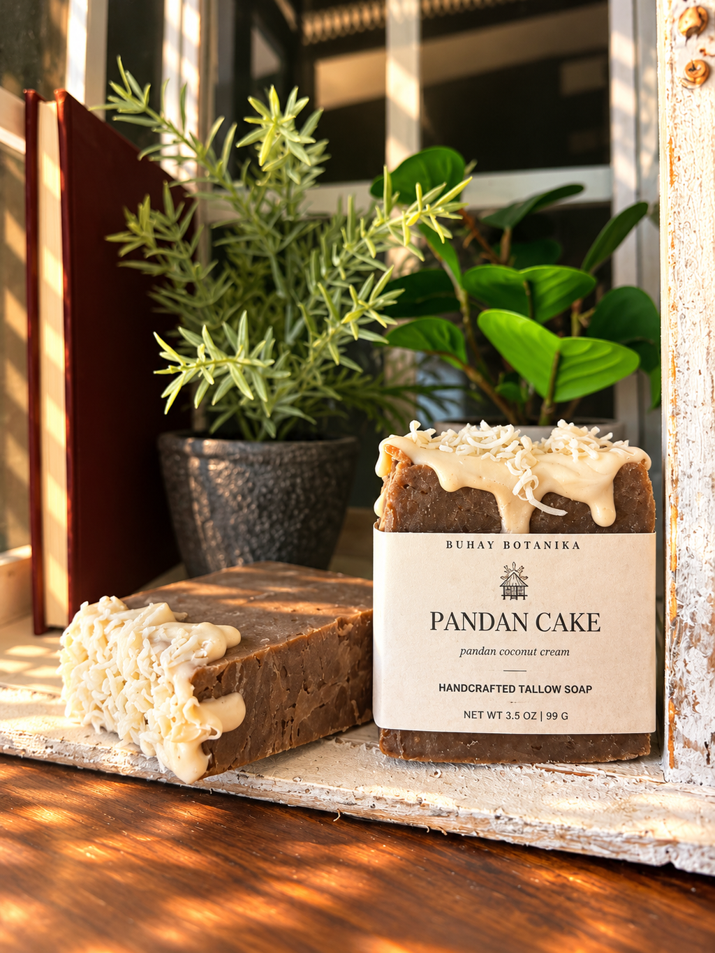 Pandan Cake Bar - Botanical Soap